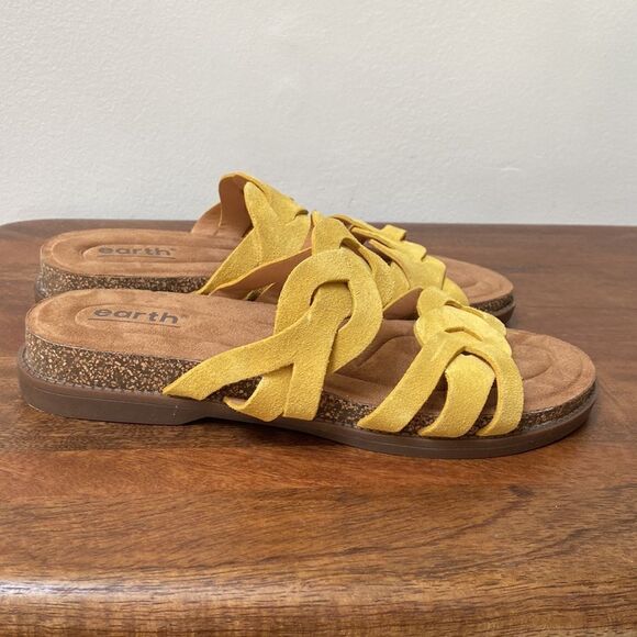 Earth Desty Round Toe Woven Casual Slip-on Sandals Size 8 New - Picture 6 of 10